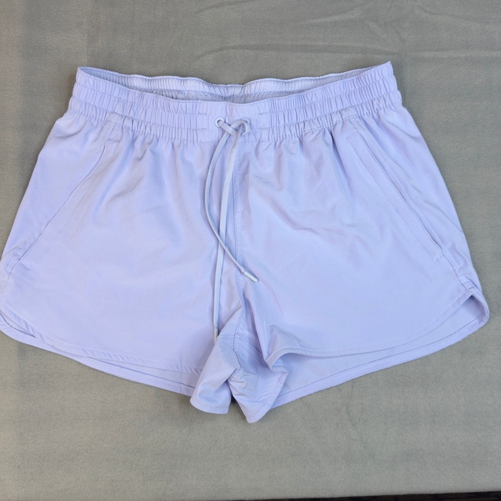 Lands End Active Shorts Size 10 Light Purple Athletic Drawstring Pockets